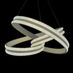 لوستر مدرن تودلی قفلی (کلیپس) کریستالی - سه لاین