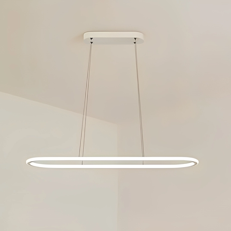 لوستر مدرن مدل لاینر بیضی پلکسی - دو طرف نور